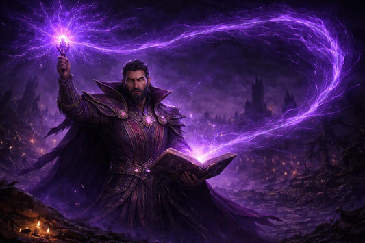 Diablo 2 Resurrected Reign of the Warlock patch 3.1.1 dark gothic warlock casting purple arcane spell