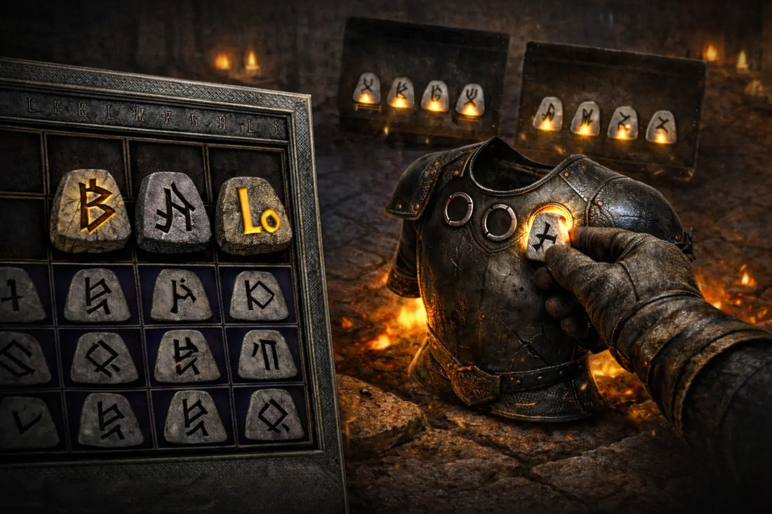 High Runes being socketed into a runeword in Diablo 2 Resurrected