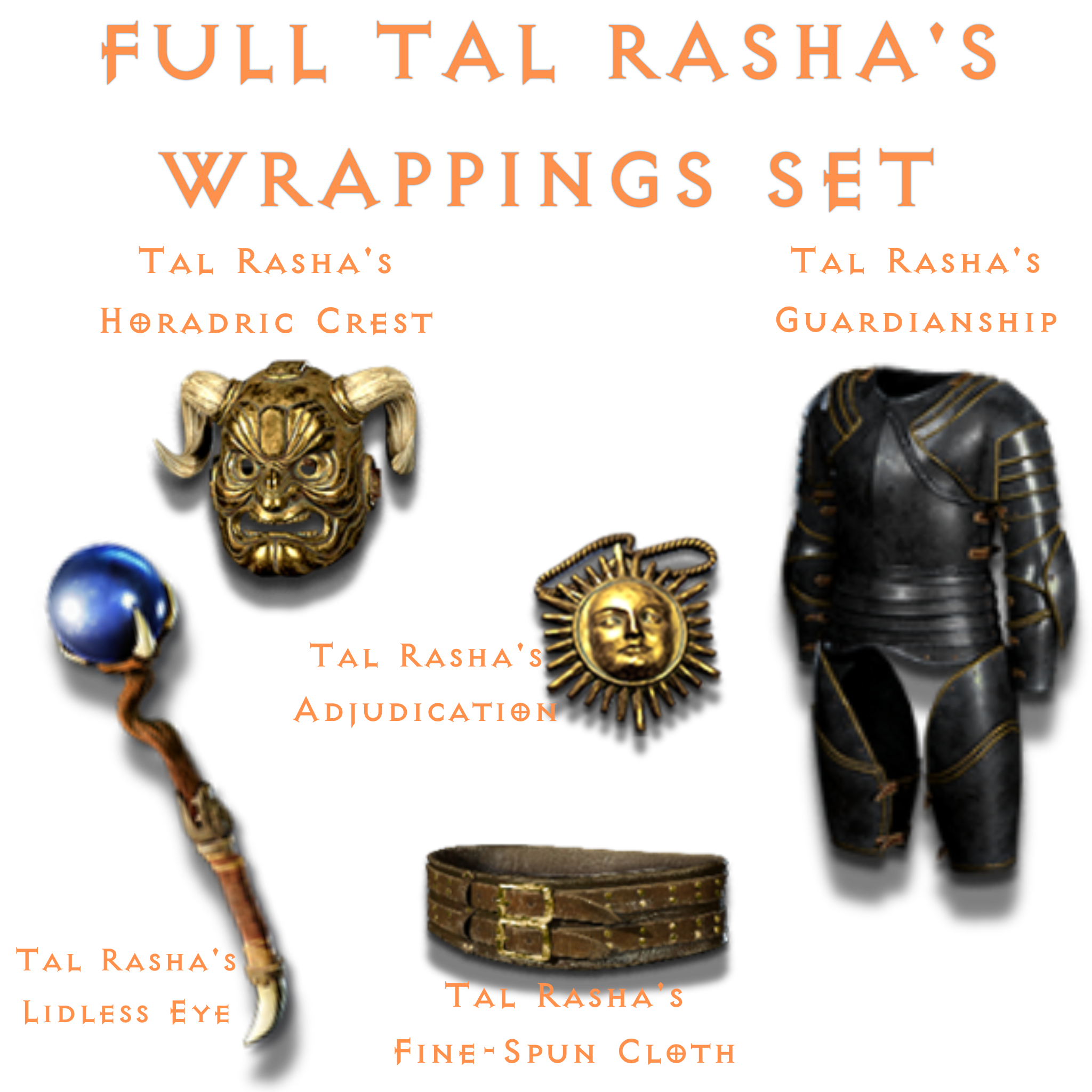 Full Tal Rasha's Wrappings Set | Diablo 2 Item Store – D2ItemStore