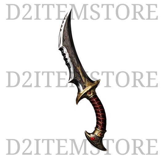 Bane’s Oathmaker Kris from Bane’s Garments set in D2R Reign of the Warlock